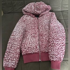 Love Tree Pink Sherpa Kids Puffer Jacket
